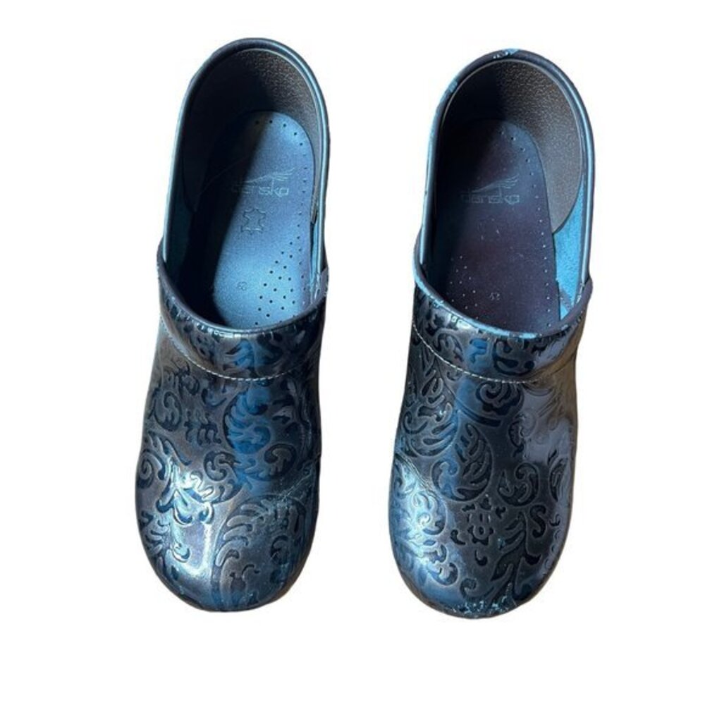 Dansko Demask Black Clogs Size 42 EU and Size 9 US